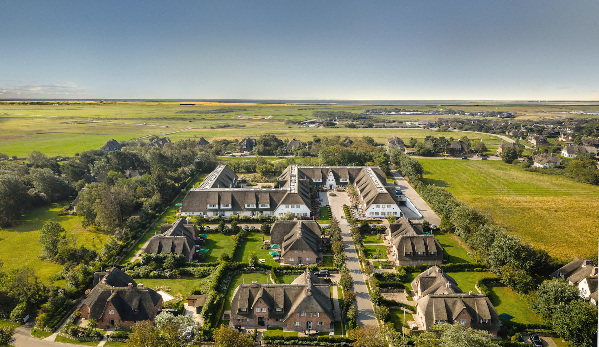 Aerial view of the resort | Severin's Resort & Spa Sylt 