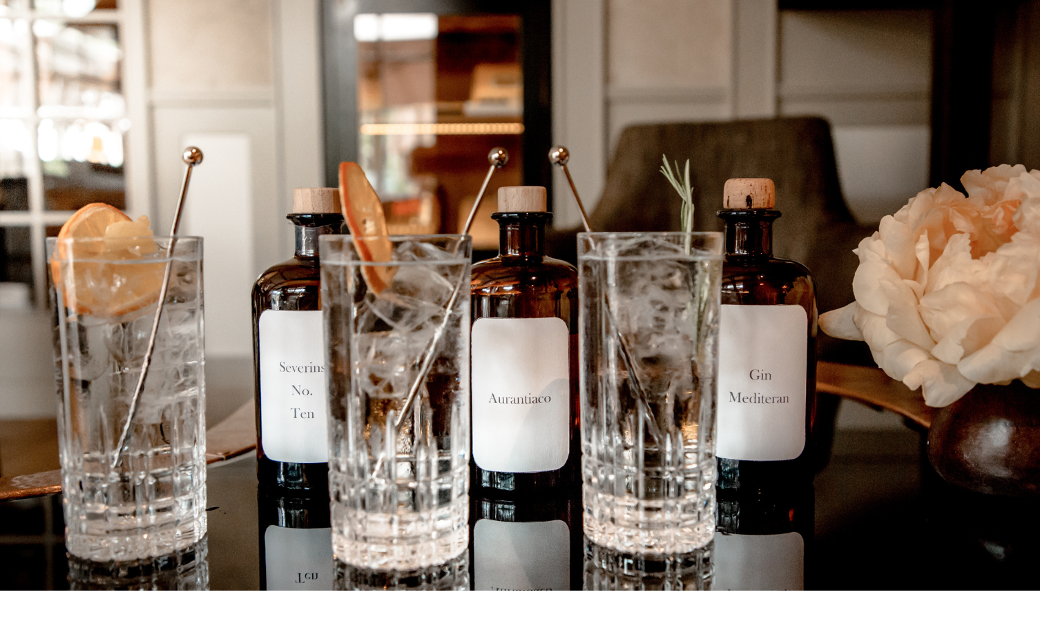 Verschiedene Gin-Sorten | Severin*s Resort & Spa