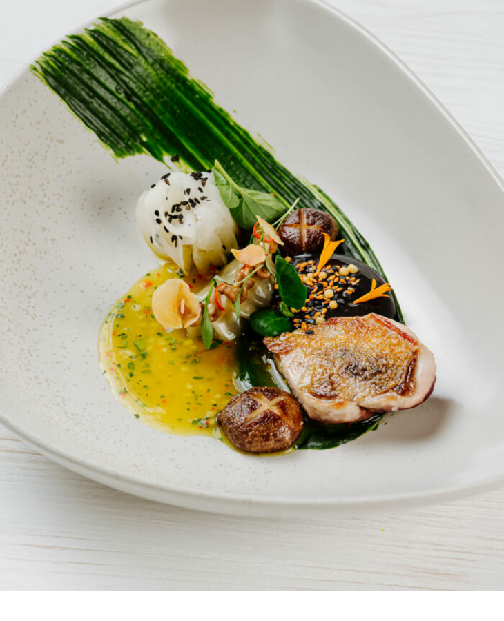 Dish with quail | Tipken's restaurant by Nils Henkel on Sylt