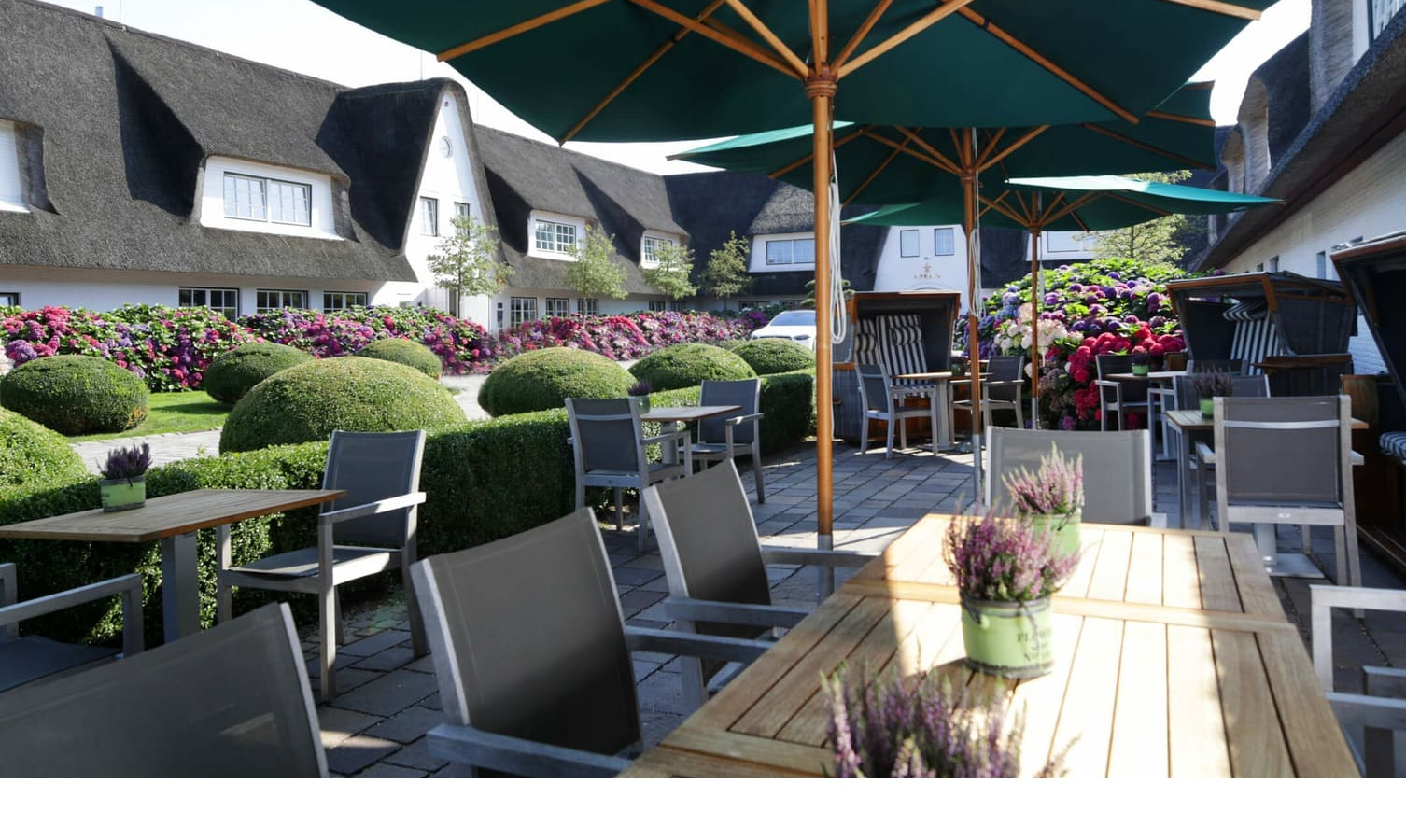 Terrasse des Restaurant Hoog auf Sylt